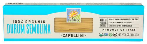 Bionaturae Pasta Capellini Organic - 16 Oz (12 Units)