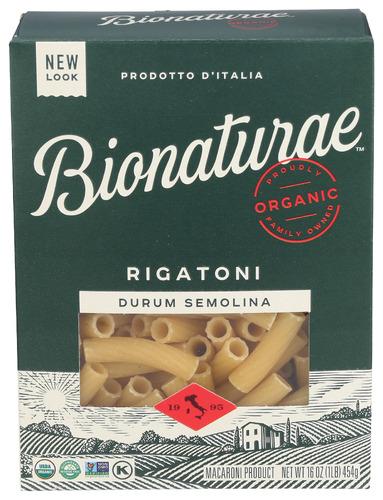 Bionaturae Pasta Rigatoni Organic - 16 Oz (12 Units)