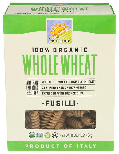 Bionaturae Pasta Ww Fusilli Organic - 16 Oz (12 Units)