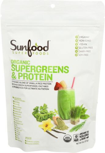 Sunfood Superfoods Supergreens Protein - 8 Oz (1 Units)