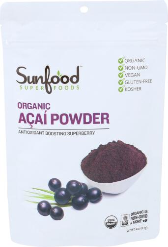 Sunfood Superfoods Acai Powder Organic - 4 Oz (1 Units)