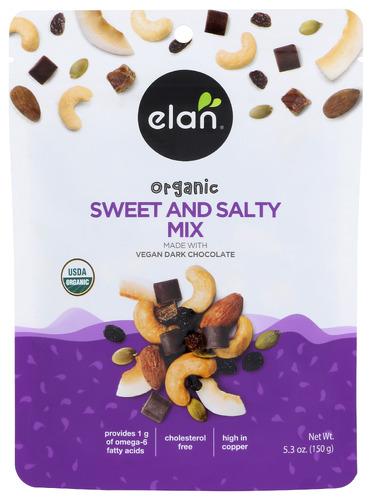 Elan Nut Sweet N Salty Mix Orga - 5.3 Oz (8 Units)