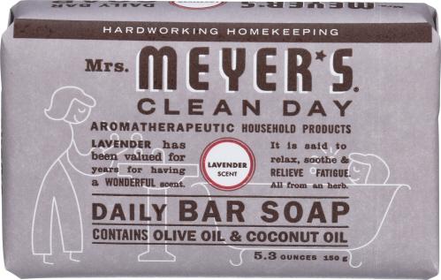 Mrs Meyers Clean Day Soap Bar Lavender - 5.3 Oz (3 Units)