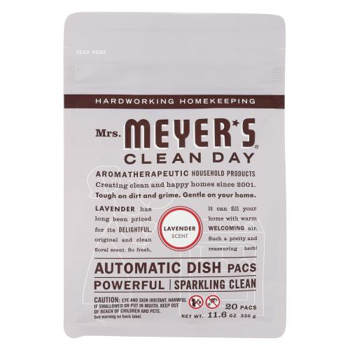 Mrs Meyers Clean Day Auto Dish Pckt Lavender - 11.6 Oz (6 Units)