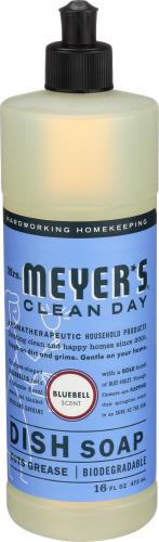 Mrs Meyers Clean Day Soap Dish Liquid Bluebell - 16 Oz (6 Units)