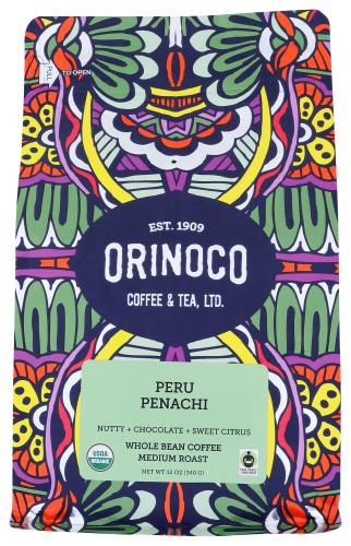 Orinoco Coffee Tea Coffee Whole Bean Peru Oft - 12 Oz (6 Units)