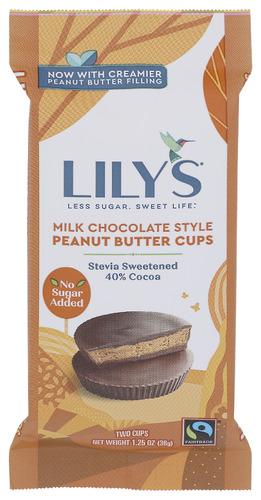 Lilys Sweets Cups Milk Chocolate Peant Butter - 1.25 Oz (12 Units)