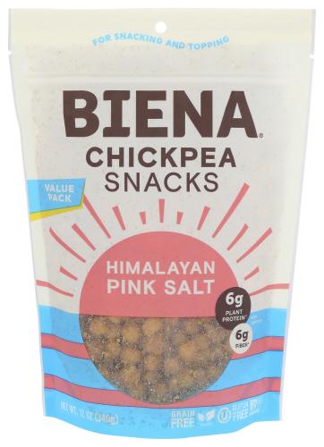 Biena Chckpeas Roasted Him Pnk Salt - 12 Oz (6 Units)