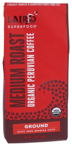 Laird Superfood Coffee Ground Md Rst Organic - 12 Oz (6 Units)
