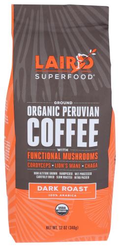 Laird Superfood Coffee Drk Grnd Mushroom - 12 Oz (6 Units)