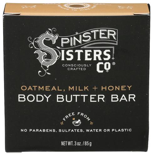 Spinster Sisters Co Bar Body Butter Otml Milk Honey - 3 Oz (1 Units)