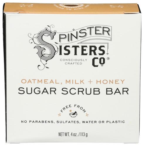 Spinster Sisters Co Bar Sgr Scrb Otml Milk Honey - 4 Oz (1 Units)
