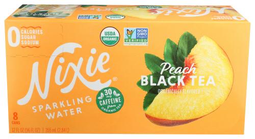Nixie Water Sprk Peach Blk Tea - 96 Fo (3 Units)