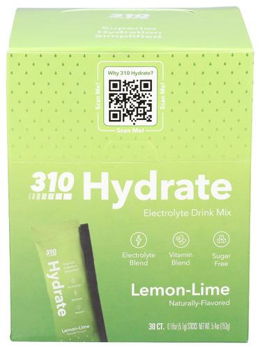310 Nutrition Hydrate Lemon Lime 30Pc - 5.4 Oz (1 Units)