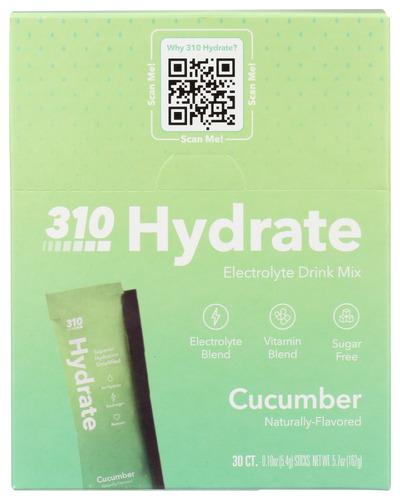310 Nutrition Hydration Cucumber 30Ct - 5.71 Oz (1 Units)