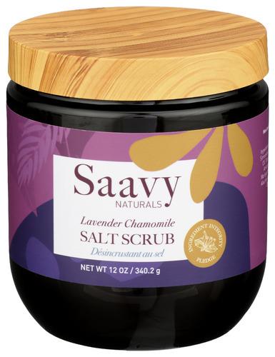 Saavy Naturals Scrub Salt Lavendr Chamom - 12 Oz (1 Units)