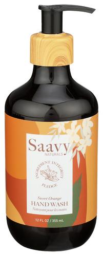 Saavy Naturals Hand Wash Sweet Orange - 12 Fo (1 Units)