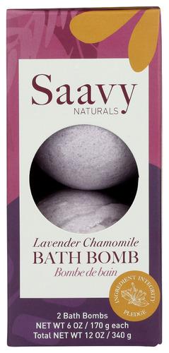 Saavy Naturals Bath Bomb Lavender Chamom - 12 Oz (1 Units)