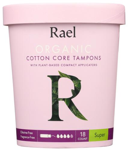Rael Tampon Super Cotton Organic - 18 Ea (1 Units)