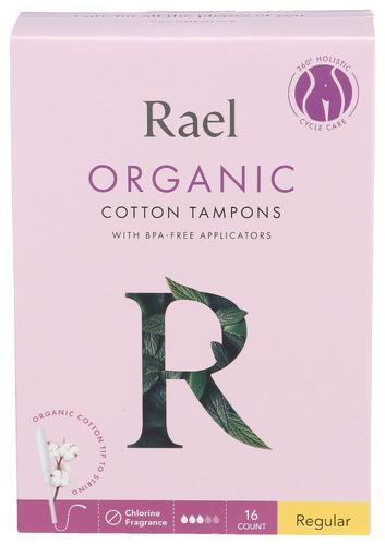 Rael Tampons Cotton Organic - 16 Ea (1 Units)