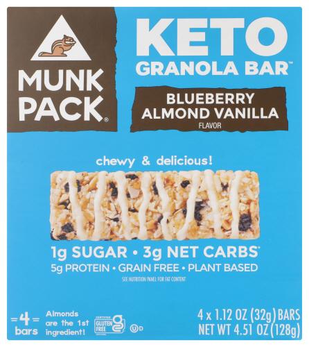 Munk Pack Bar Blubry Almond Van 4Pk - 4.51 Oz (6 Units)
