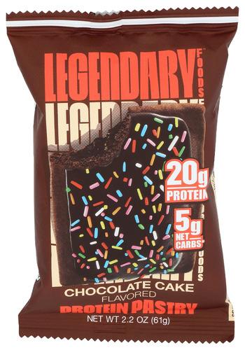 Legendary Foods Pastry Chocolate Cake - 2.2 Oz (10 Units)