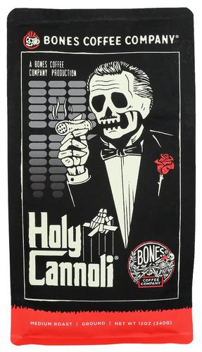 Bones Coffee Company Coffee Grnd Holy Cannoli - 12 Oz (12 Units)