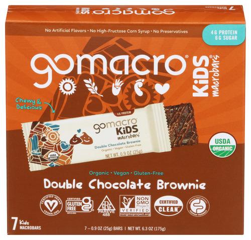 Gomacro Bar Double Ch Brnie Kds 7Pk - 6.3 Oz (7 Units)