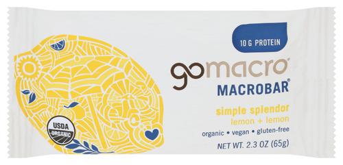 Gomacro Bar Lemon Lemon Organic - 2.3 Oz (12 Units)