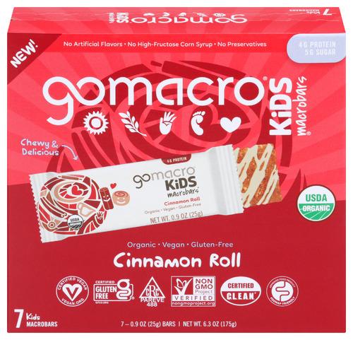 Gomacro Bar Cinnamon Roll Kids 7Pk - 6.3 Oz (7 Units)
