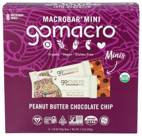 Gomacro Bar Pb Chc Chp 8Pk Mini - 7.2 Oz (7 Units)