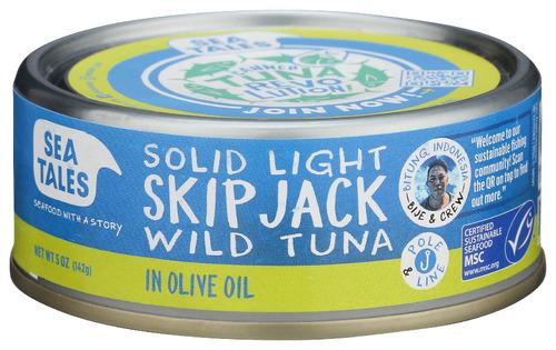 Sea Tales Oil Olive Skipjack Tuna - 5 Oz (12 Units)
