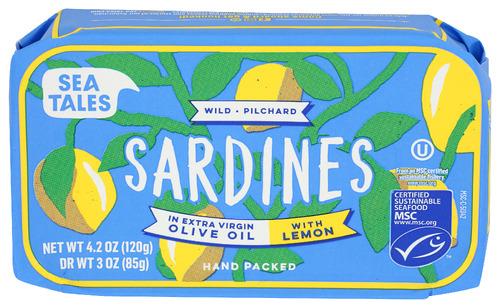 Sea Tales Sardines Oo Lemon - 4.2 Oz (12 Units)