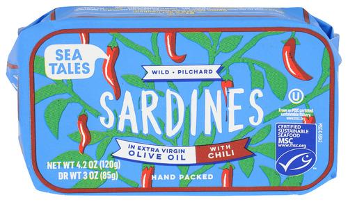 Sea Tales Sardines Oo Chili - 4.2 Oz (12 Units)