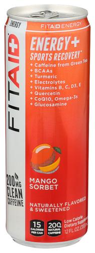 Lifeaid Beverage Fitaid Enrgy Mango Sorbet - 12 Fo (12 Units)