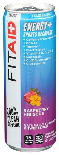 Lifeaid Beverage Fitaid Enrgy Raspbry Hib - 12 Fo (12 Units)