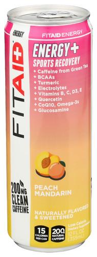 Lifeaid Beverage Fitaid Enrgy Peach Mandr - 12 Fo (12 Units)