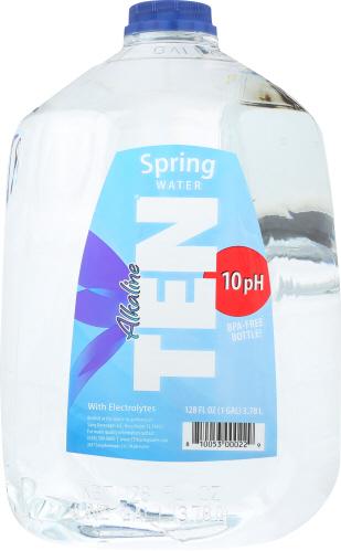 Ten Water Water Spring Alkln Gal - 128 Fo (4 Units)