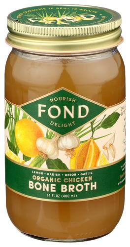 Fond Bone Broth Brothbone Lmn Chicken Organic - 14 Fo (4 Units)