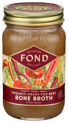 Fond Bone Broth Broth Bf Bone Garlic Organic - 14 Fo (4 Units)