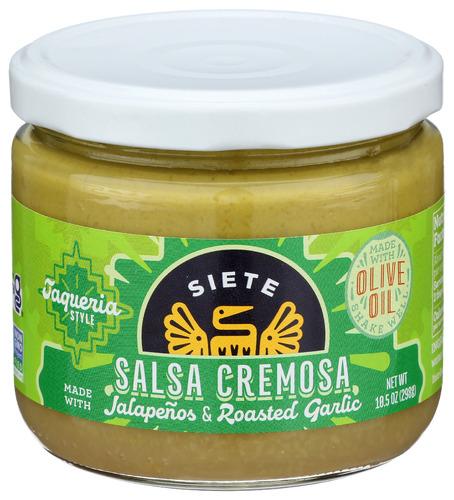 Siete Salsa Taqueria Creamy Jalapeno - 10.5 Oz (6 Units)