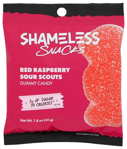 Shameless Snacks Gummy Sour Raspbry Scout - 1.8 Oz (6 Units)