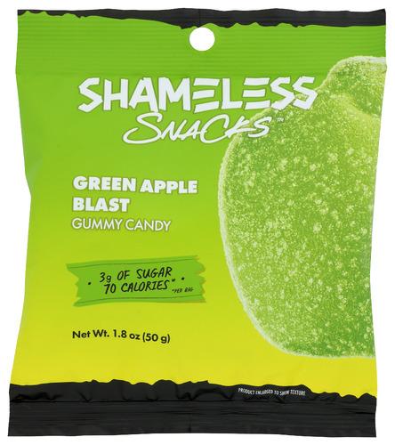 Shameless Snacks Gummy Green Apple - 1.8 Oz (6 Units)