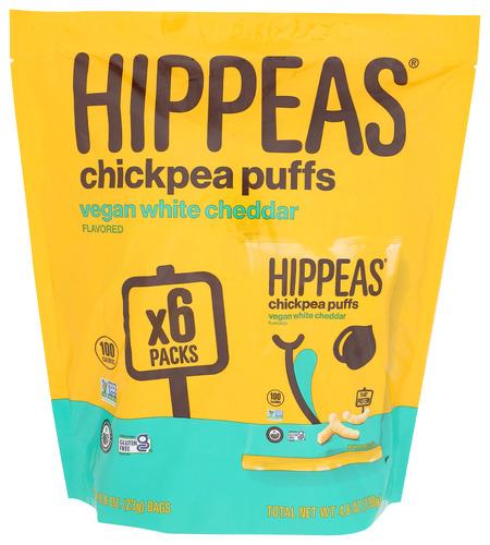 Hippeas Puffs White Cheddar 6Pk - 0.8 Oz (12 Units)