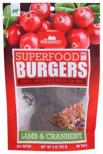 Bark And Harvest Treat Dog Lamb Cranberry - 6 Oz (8 Units)