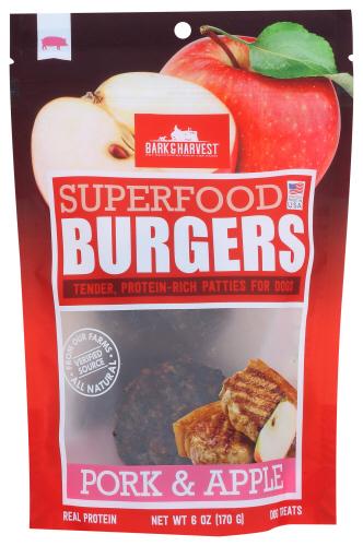 Bark And Harvest Treat Dog Pork Apple - 6 Oz (8 Units)
