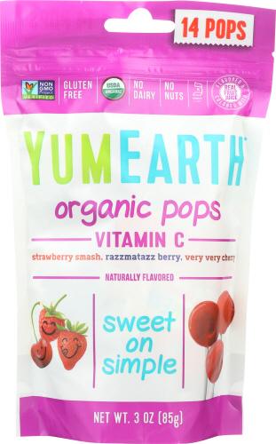 Yumearth Lolli Pop Vtmn C Stnd Up Pch - 3 Oz (6 Units)