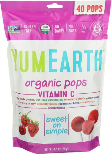Yumearth Pops Vit C Family Bag - 8.5 Oz (12 Units)
