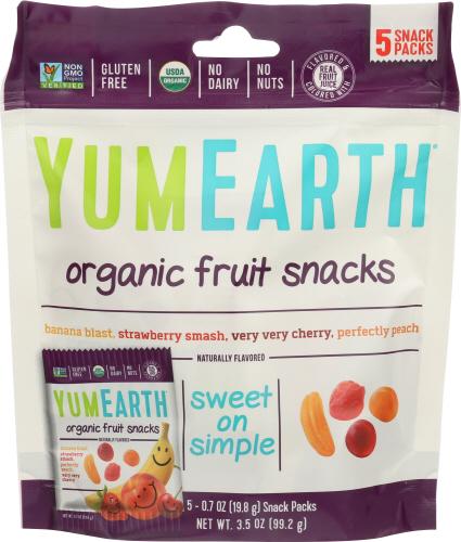 Yumearth Fruit Snck 5Ct - 3.5 Oz (12 Units)