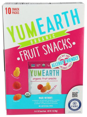 Yumearth Fruit Snack Tropical Organic - 7 Oz (6 Units)